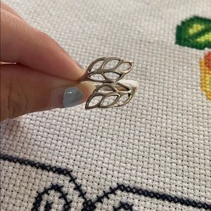 Sterling Silver Leaf Ring